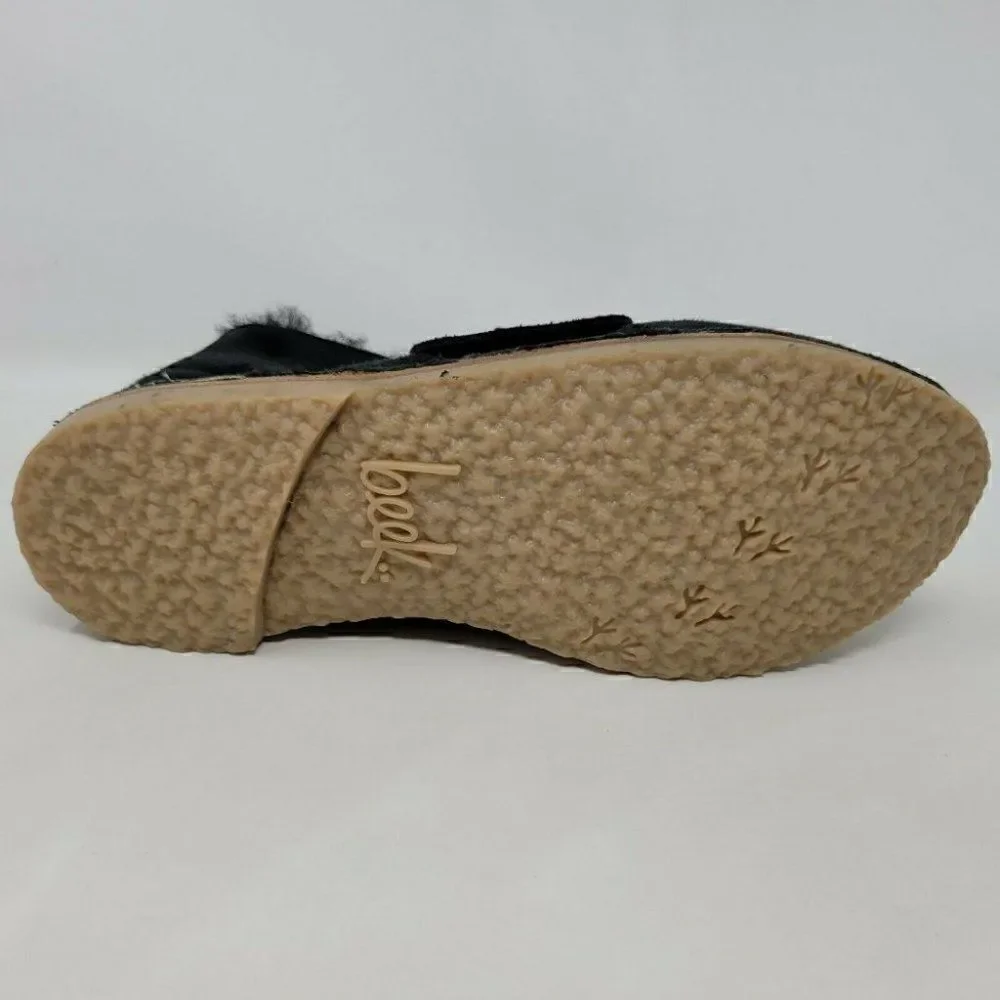 AMPUTEE RIGHT BOOT ONLY BEEK PENGUIN SUEDE SHEARLING LINED BOOTIE BLACK SIZE 6